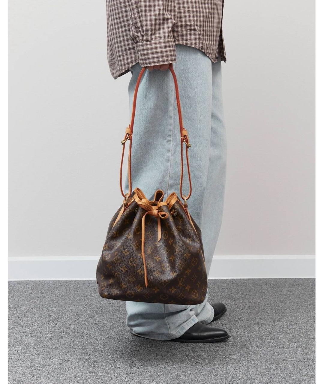 LOUIS VUITTON Коричневая сумка тоут, фото 6