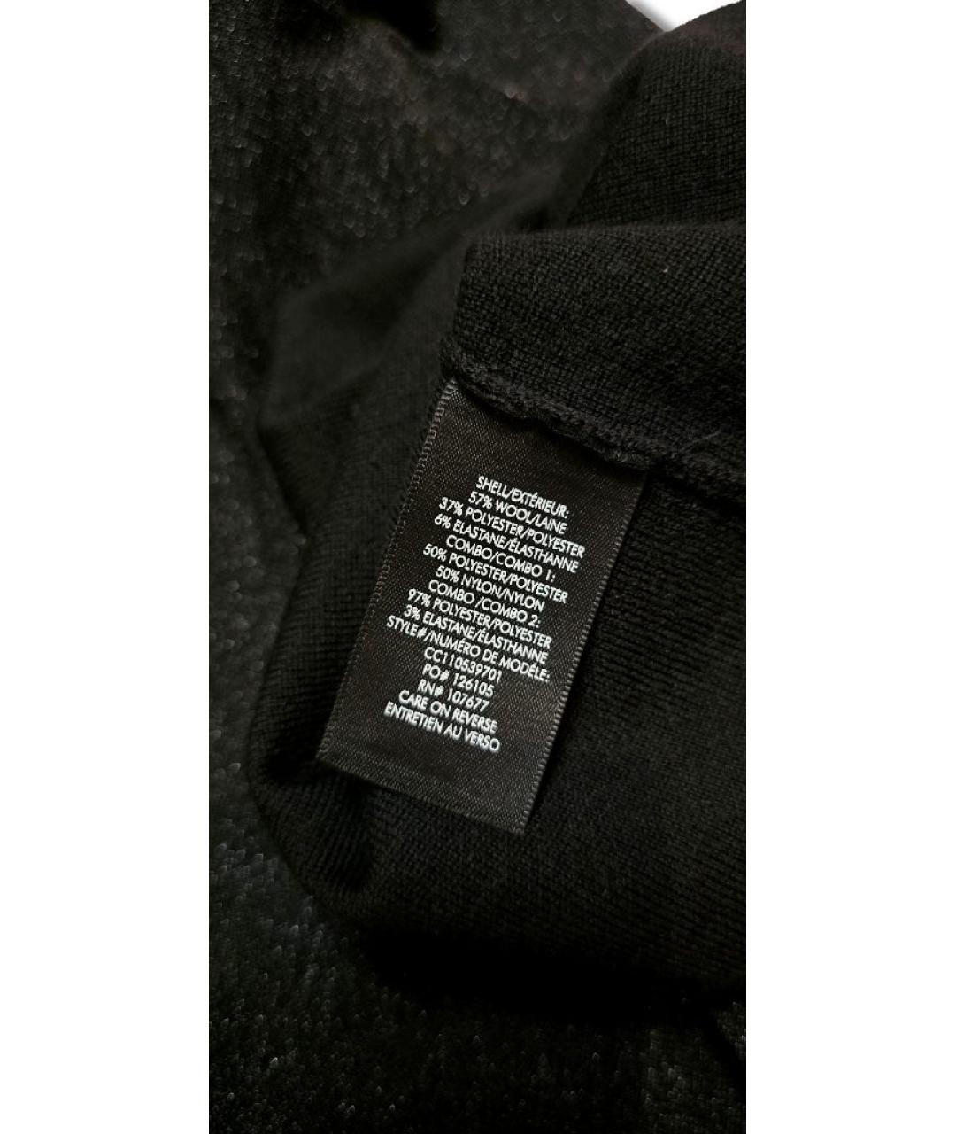 ALICE+OLIVIA Черное шерстяное коктейльное платье, фото 8