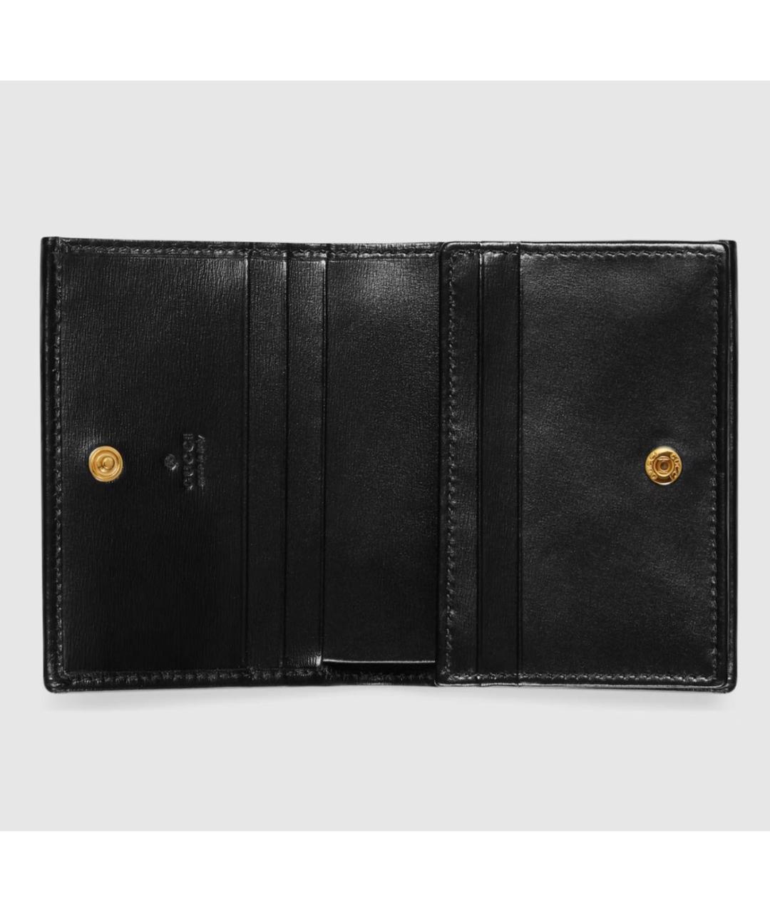 GUCCI Черный кожаный кошелек, фото 2