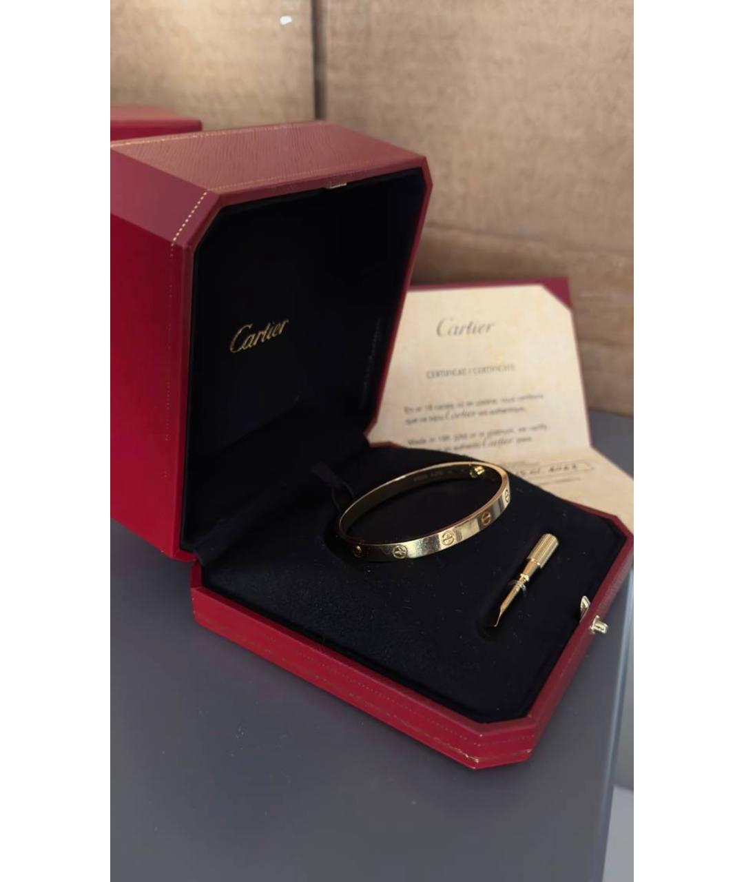 CARTIER Золотой браслет из желтого золота, фото 7