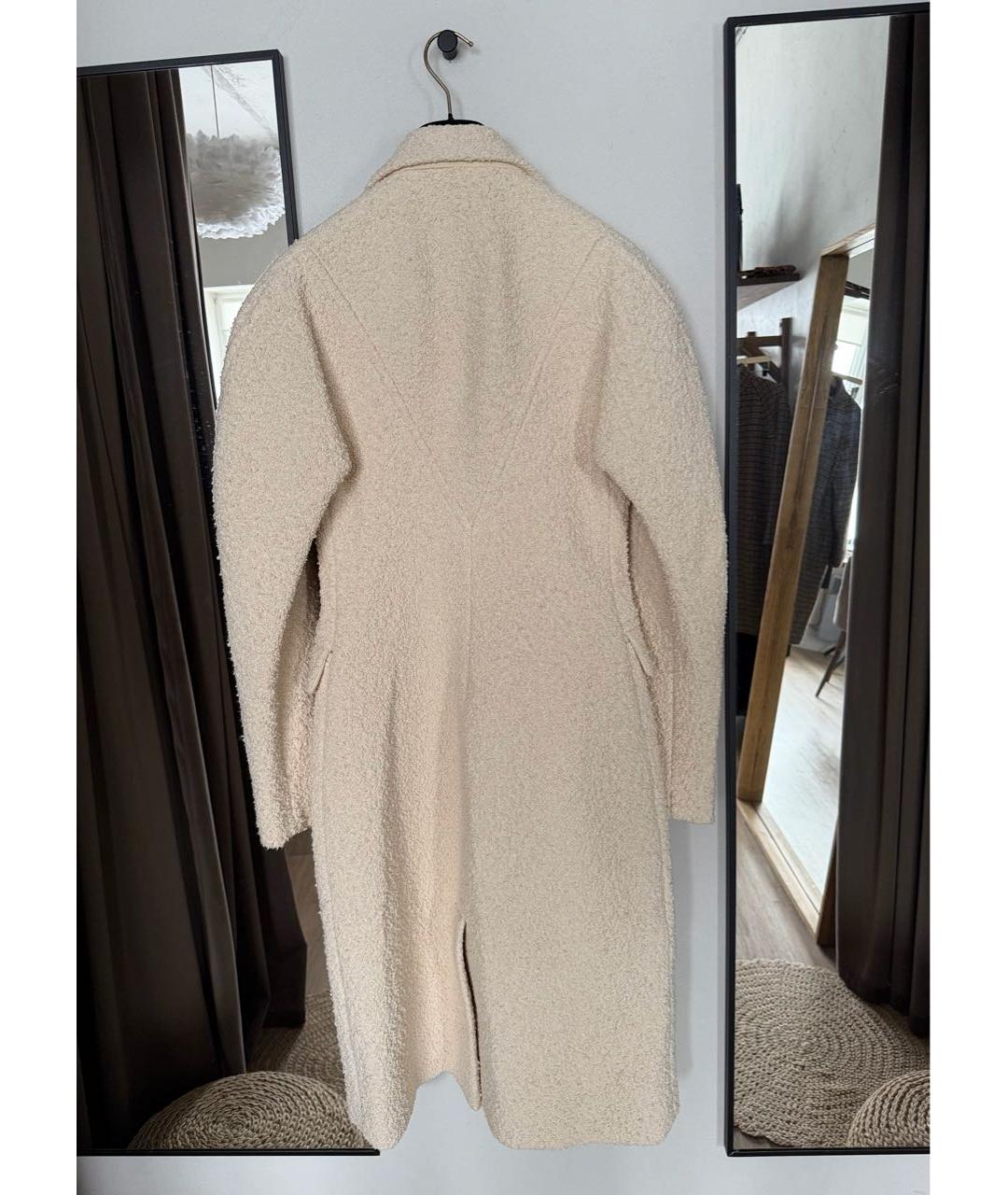 BOTTEGA VENETA Бежевое хлопковое пальто, фото 2