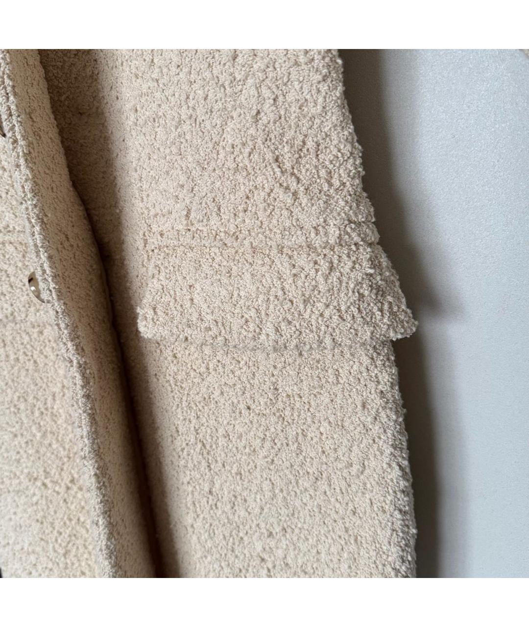 BOTTEGA VENETA Бежевое хлопковое пальто, фото 8