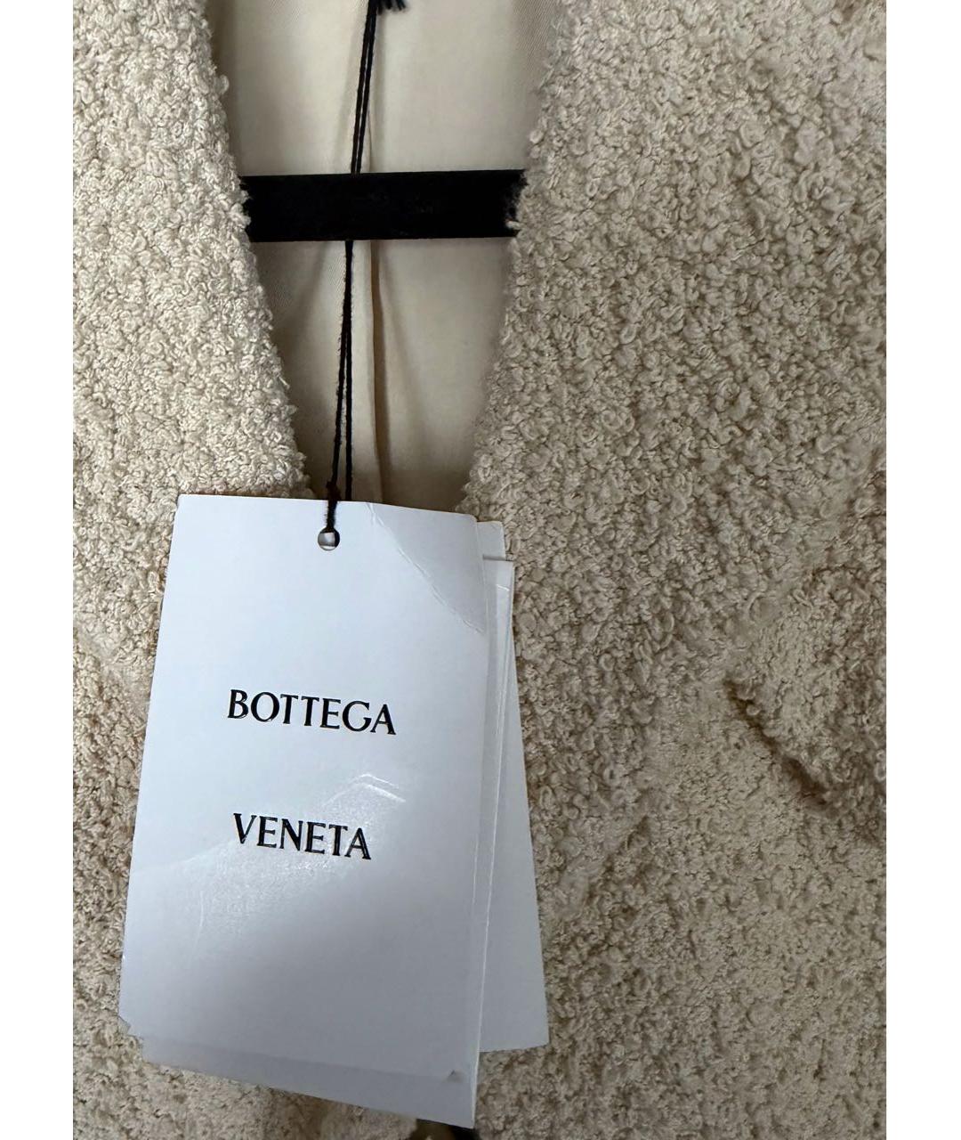 BOTTEGA VENETA Бежевое хлопковое пальто, фото 7