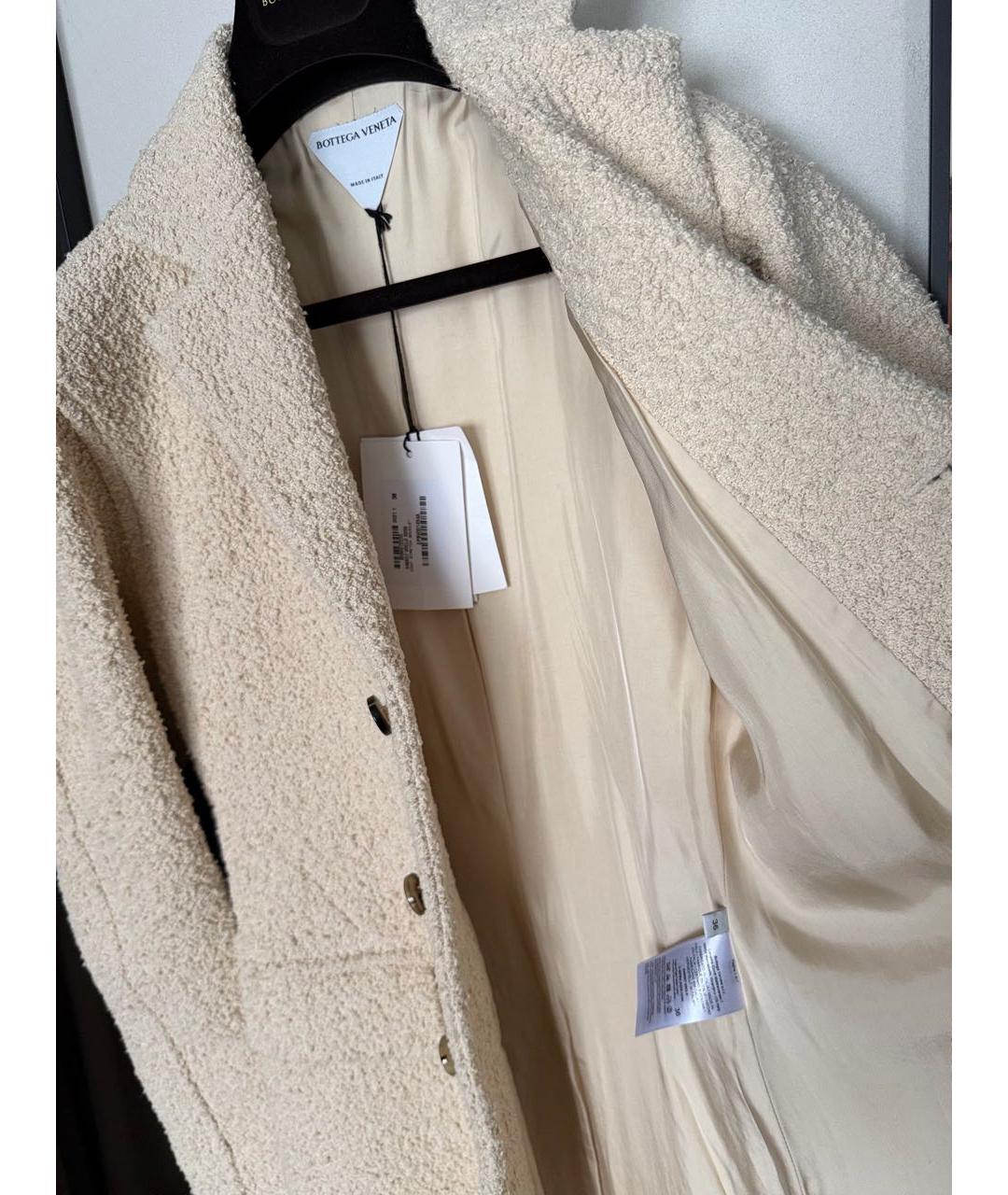 BOTTEGA VENETA Бежевое хлопковое пальто, фото 6