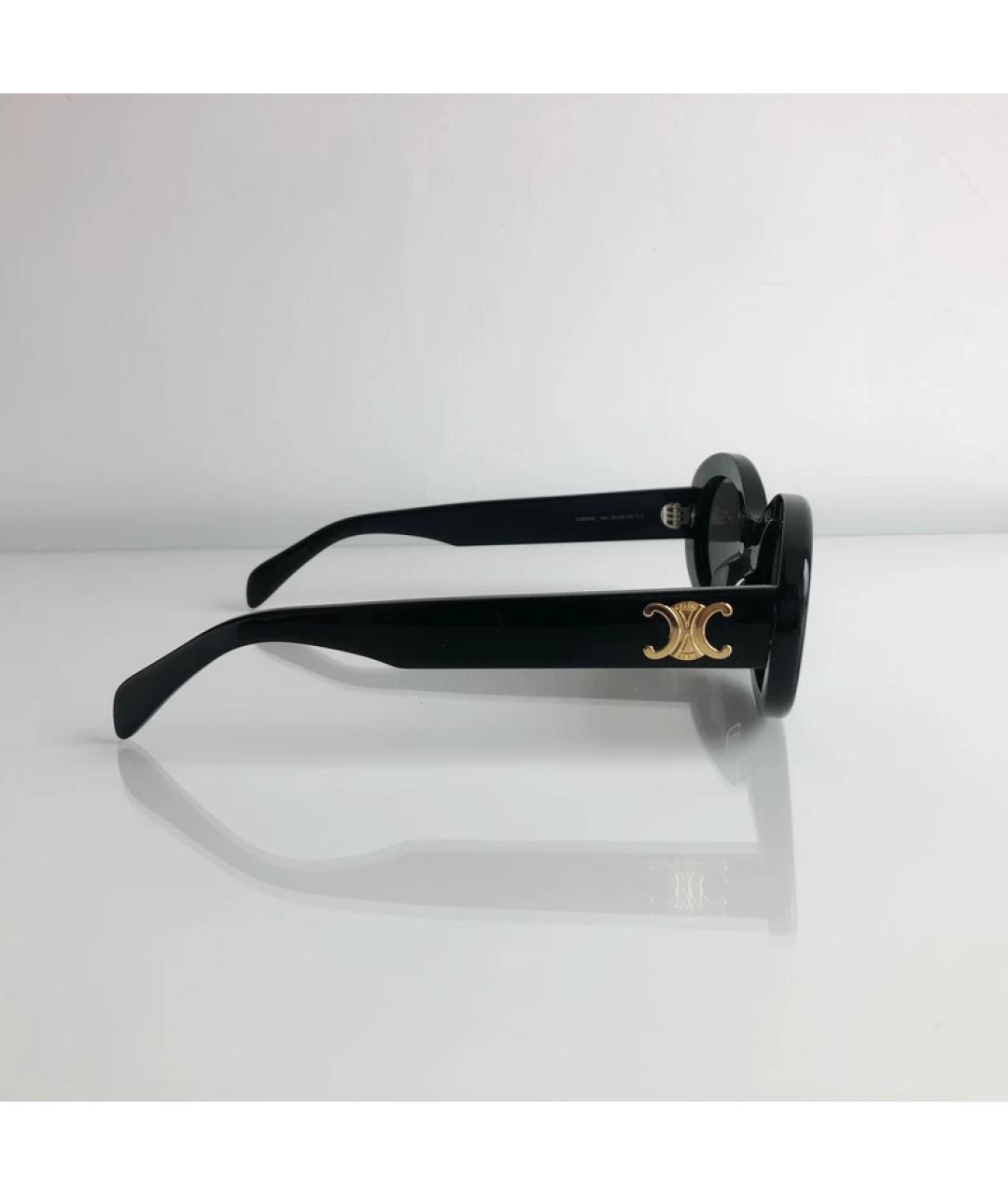CELINE Черные пластиковые солнцезащитные очки, фото 3