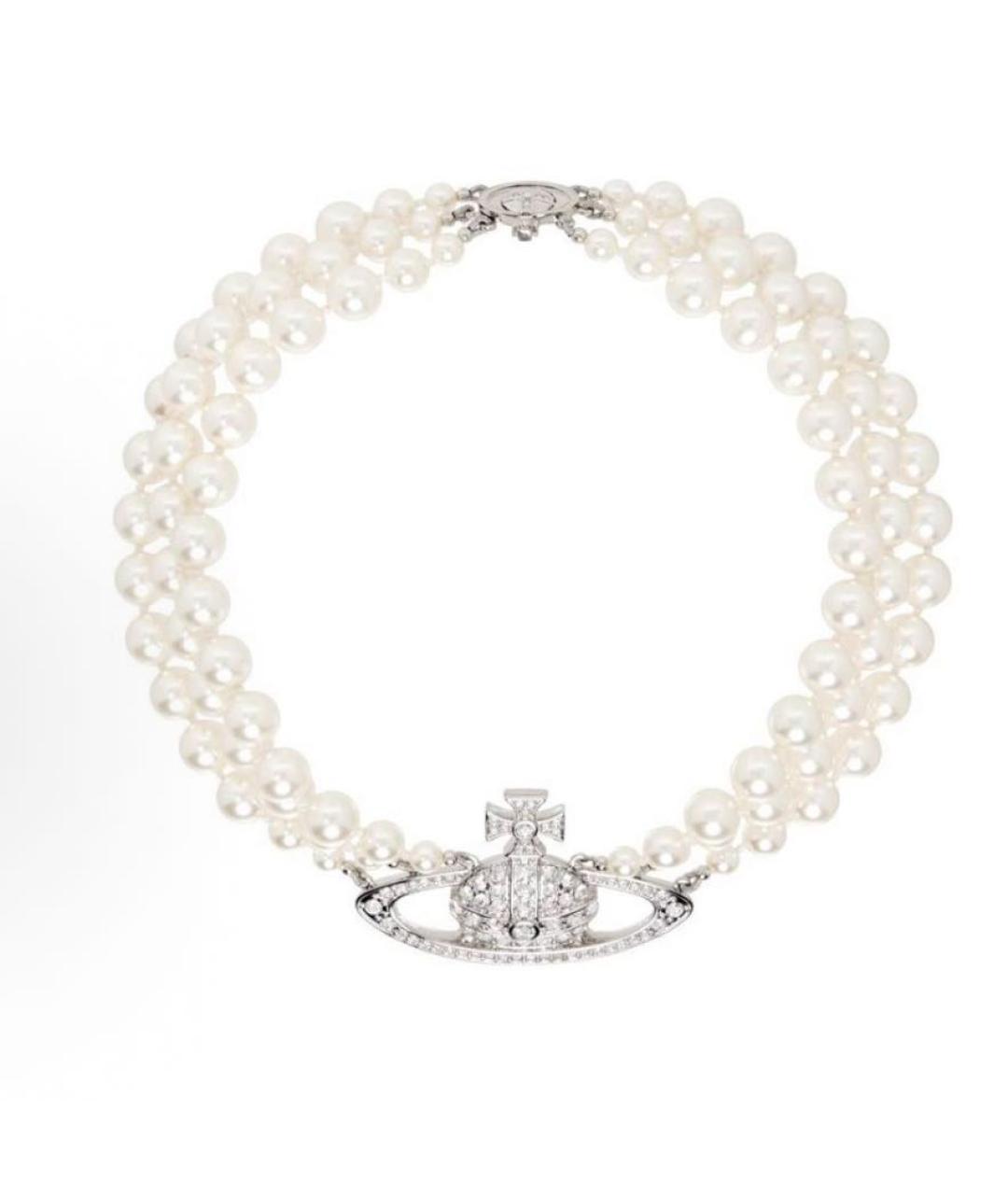 VIVIENNE WESTWOOD Белое жемчужное колье, фото 5