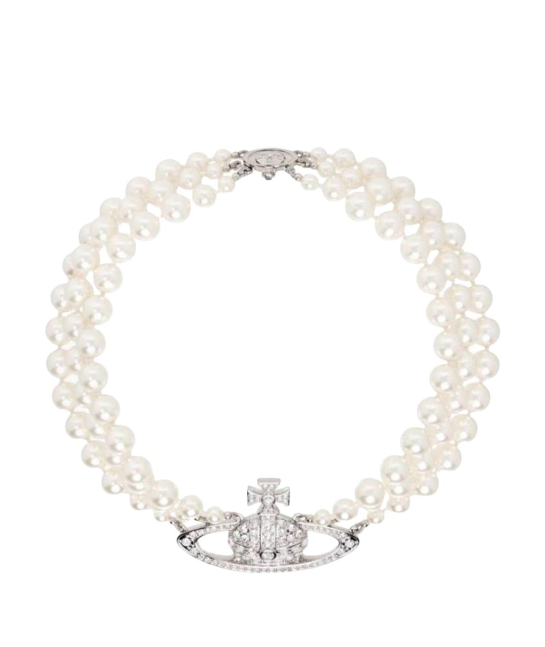 VIVIENNE WESTWOOD Белое жемчужное колье, фото 1