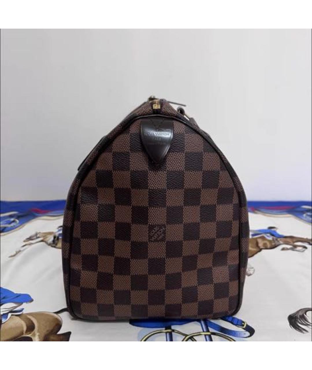 LOUIS VUITTON Коричневая сумка с короткими ручками, фото 3