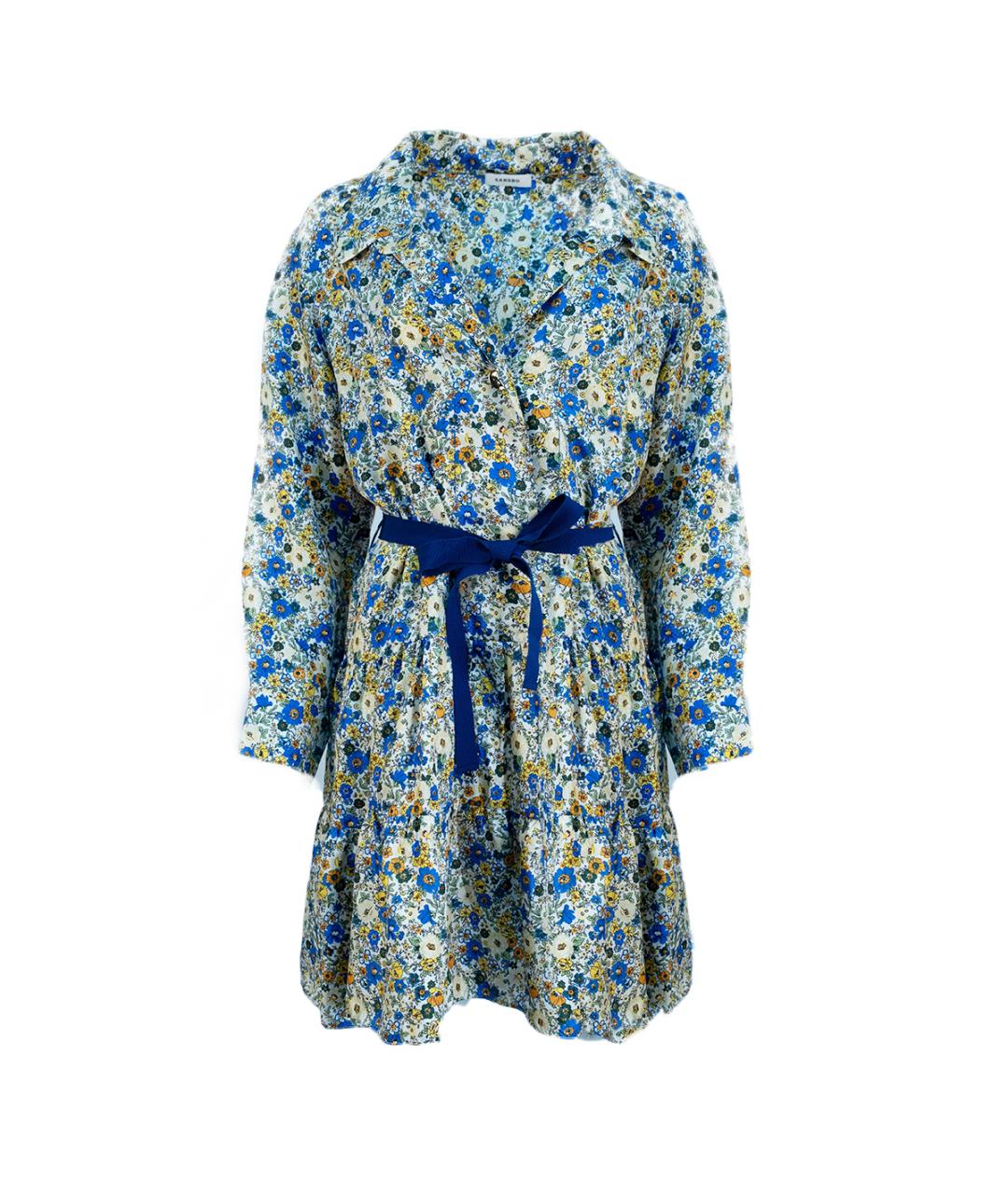 SANDRO Мульти шелковое повседневное платье, фото 1