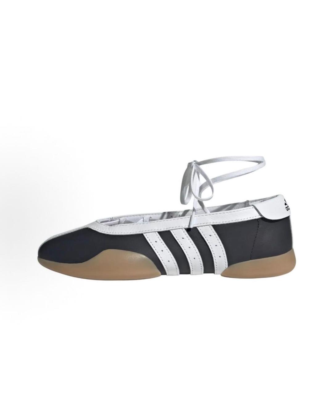 ADIDAS Черные кожаные балетки, фото 3