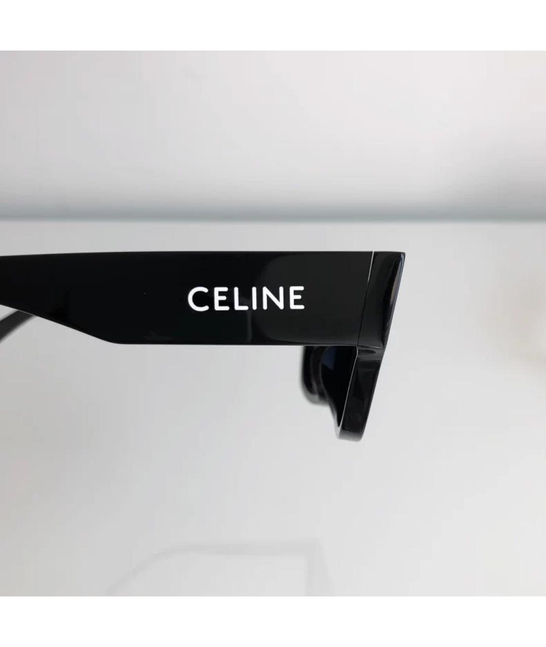 CELINE Черные пластиковые солнцезащитные очки, фото 4