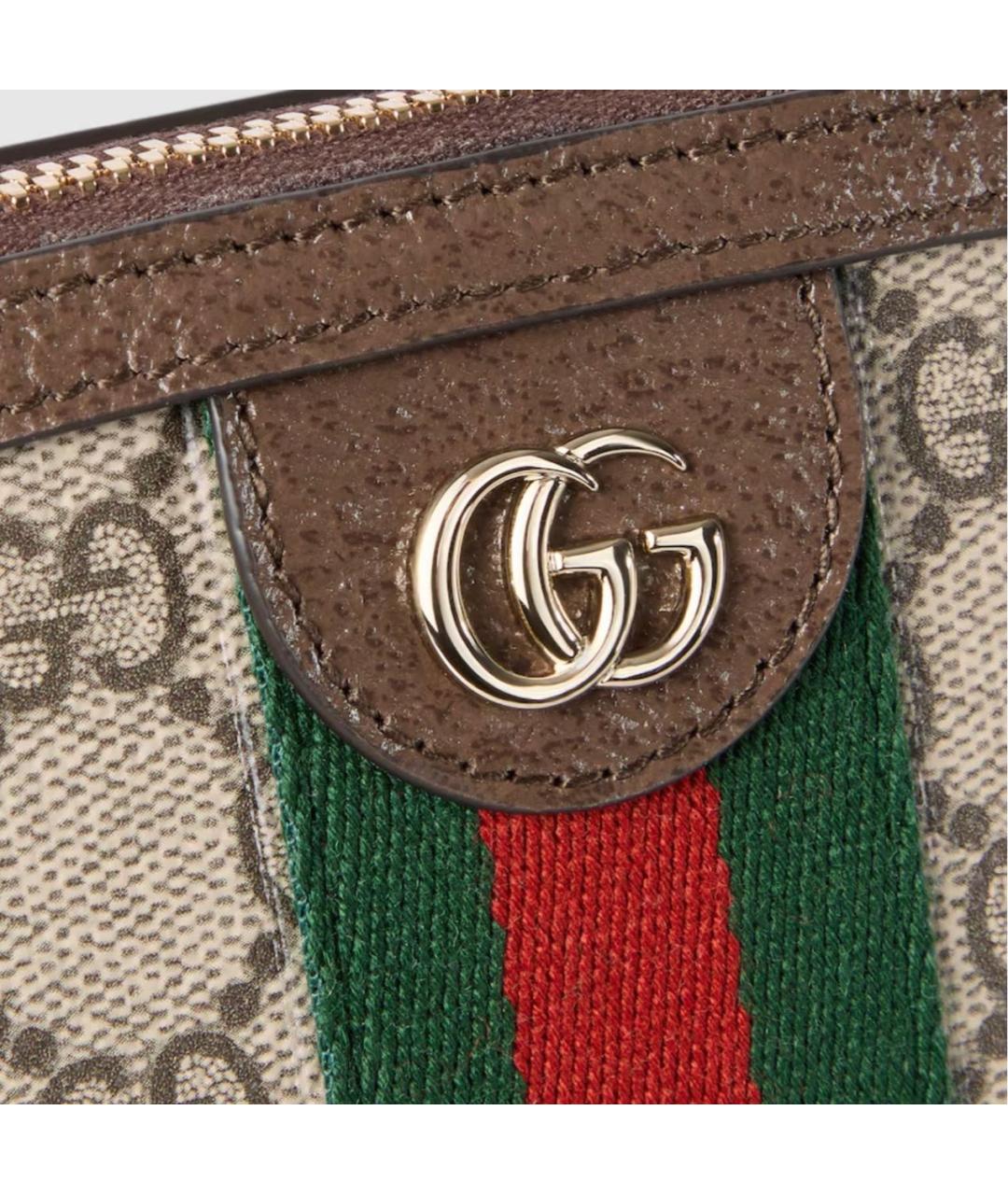 GUCCI Бежевая косметичка, фото 3