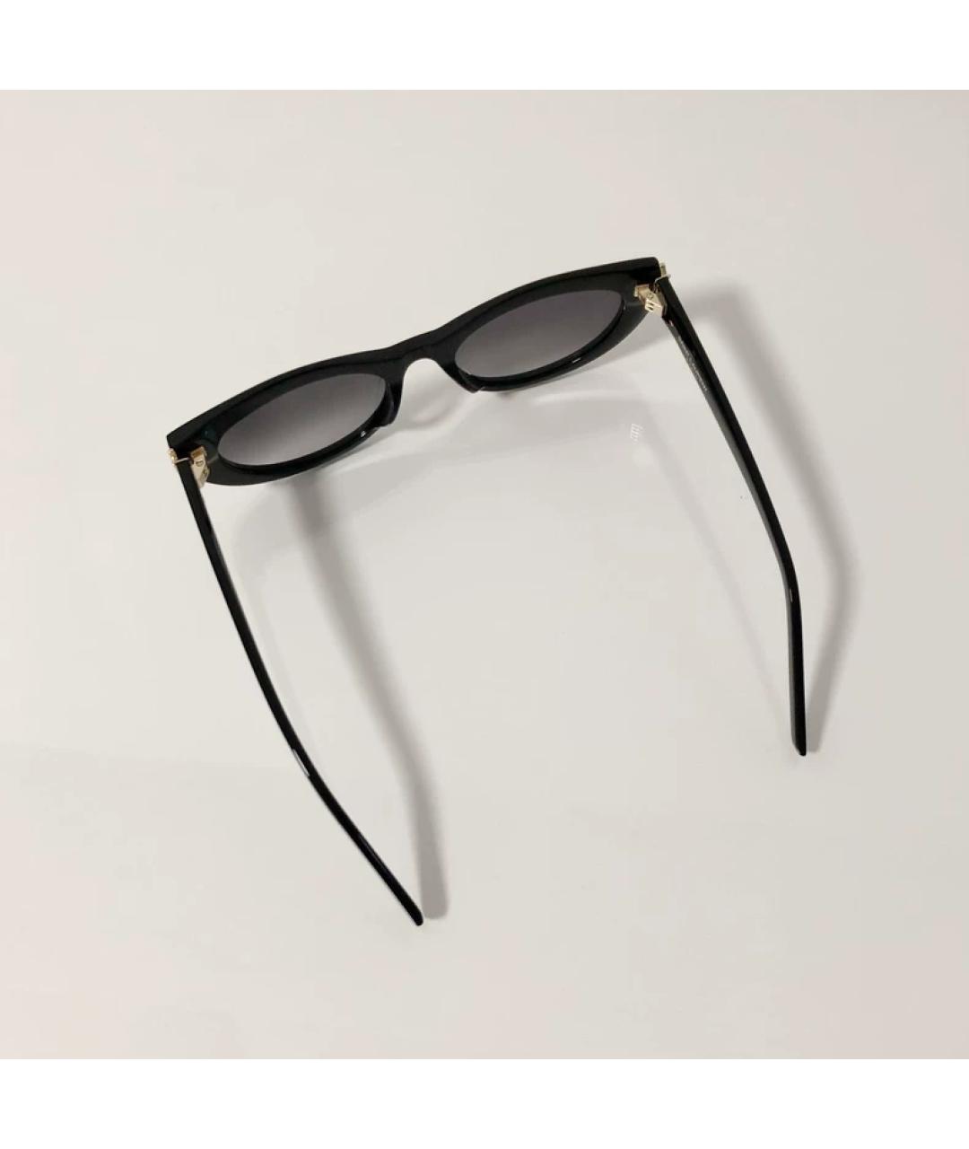 SAINT LAURENT Черные пластиковые солнцезащитные очки, фото 4