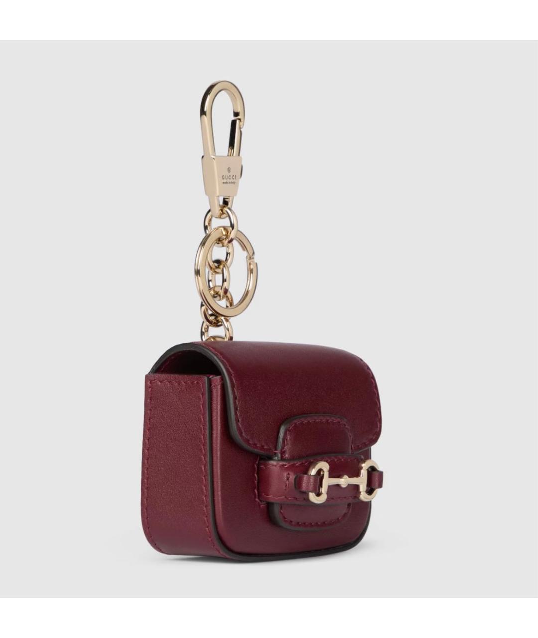 GUCCI Бордовая ключница, фото 2