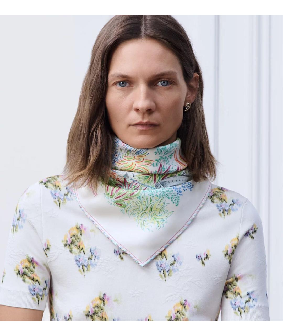 CHRISTIAN DIOR Белый платок, фото 2