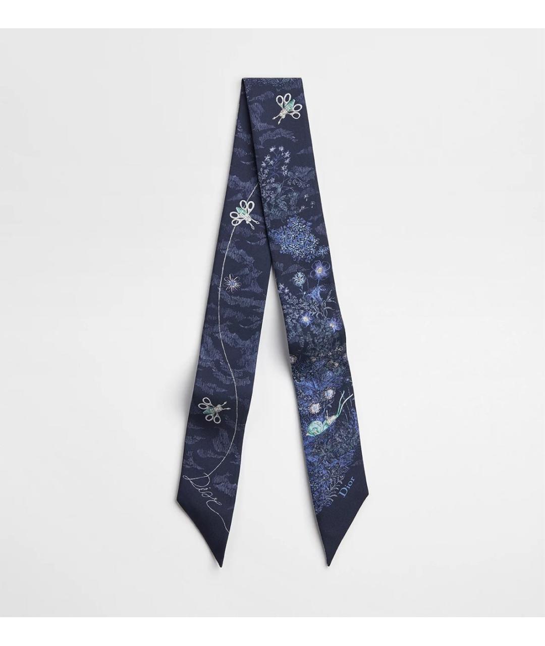 CHRISTIAN DIOR Темно-синий платок, фото 5