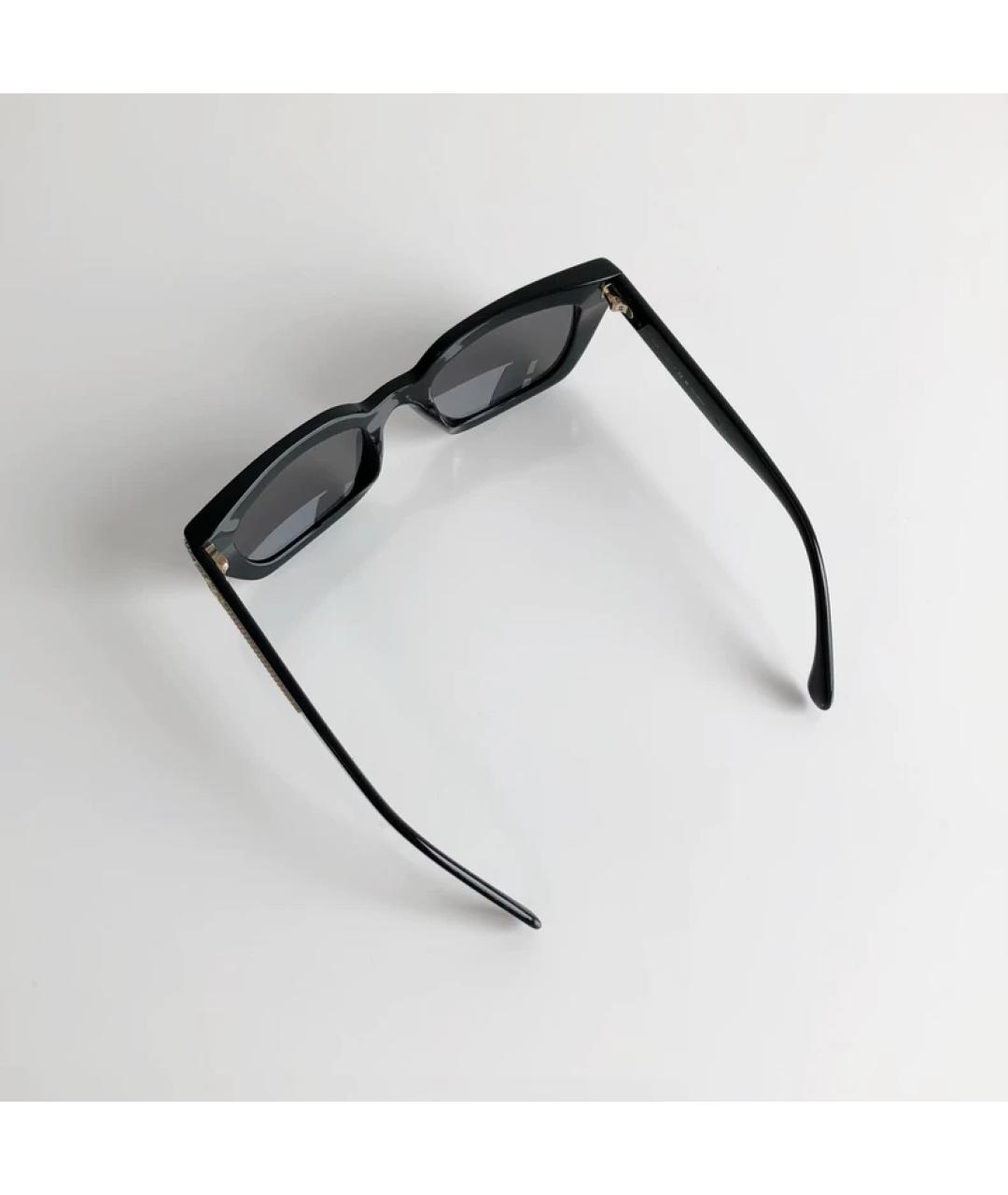 CHANEL Черные пластиковые солнцезащитные очки, фото 4