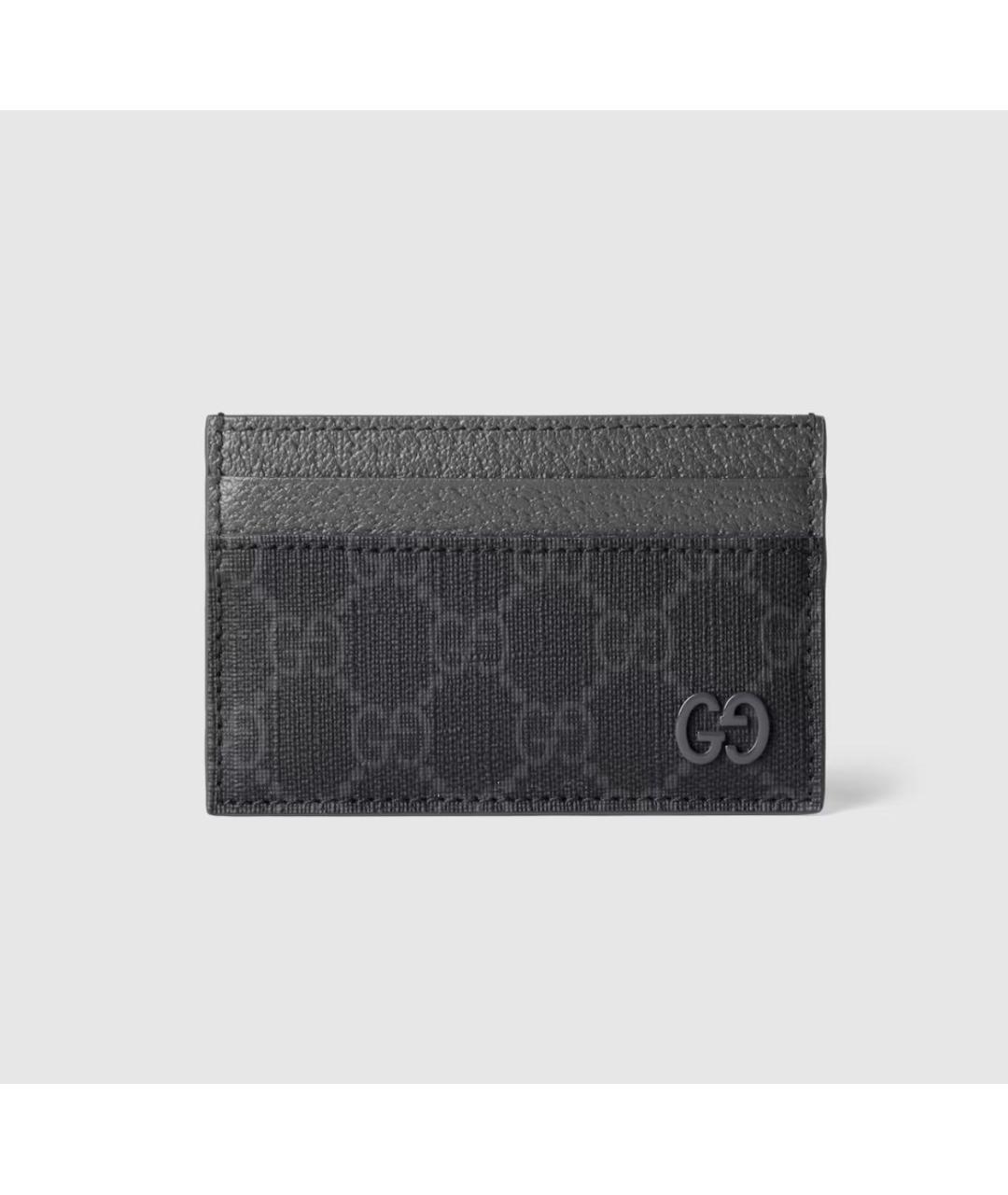 GUCCI Серый кожаный кардхолдер, фото 5