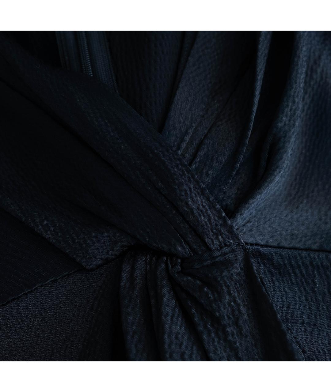 MAJE Черное вискозное повседневное платье, фото 4