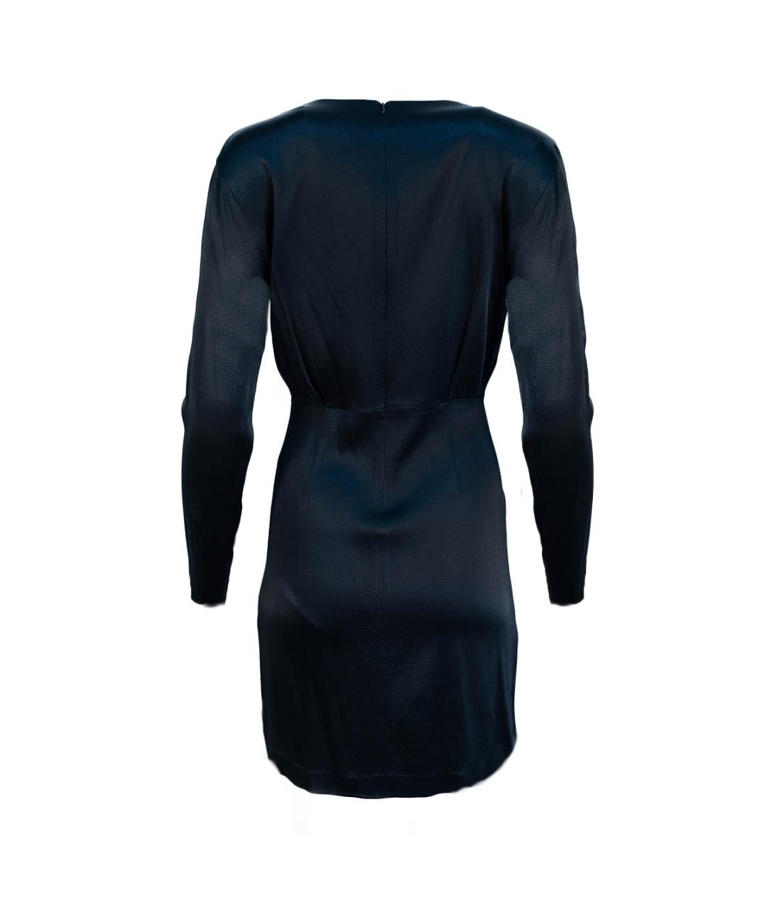 MAJE Черное вискозное повседневное платье, фото 2