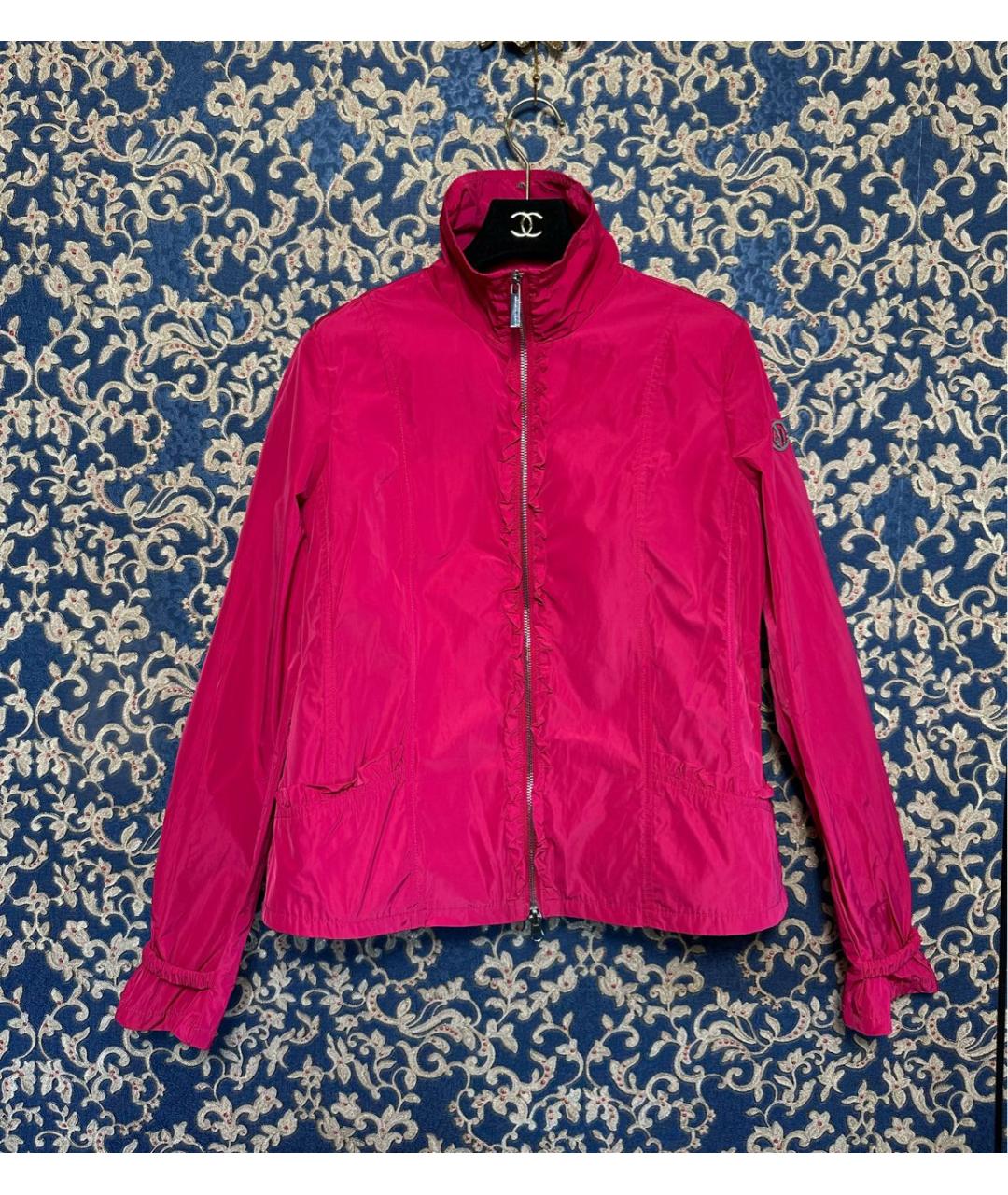 ARMANI JEANS Розовая полиэстеровая куртка, фото 3