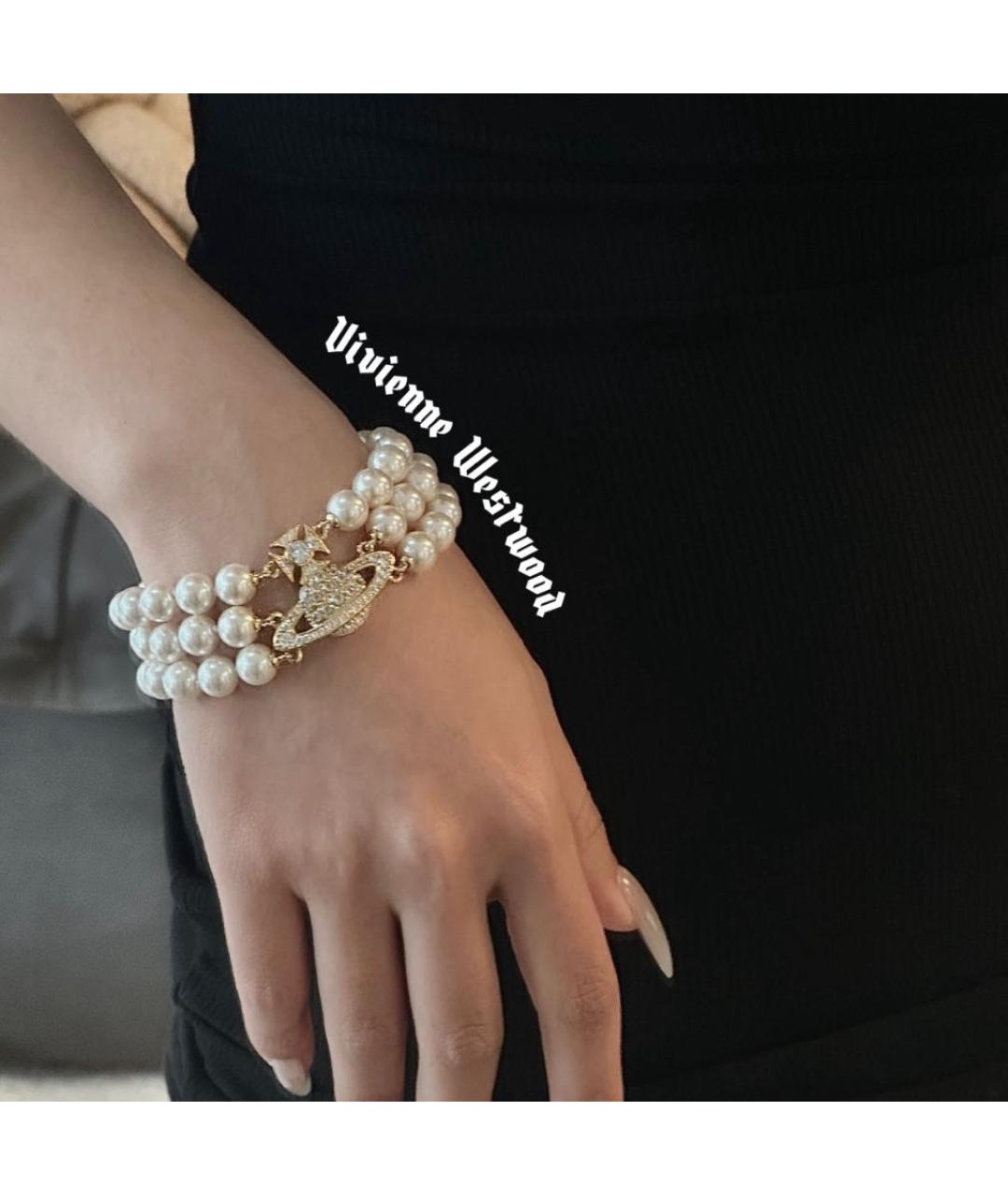 VIVIENNE WESTWOOD Белый браслет, фото 4