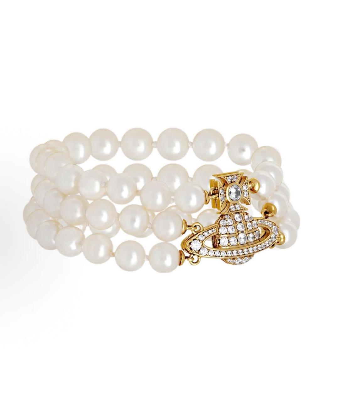 VIVIENNE WESTWOOD Белый браслет, фото 2