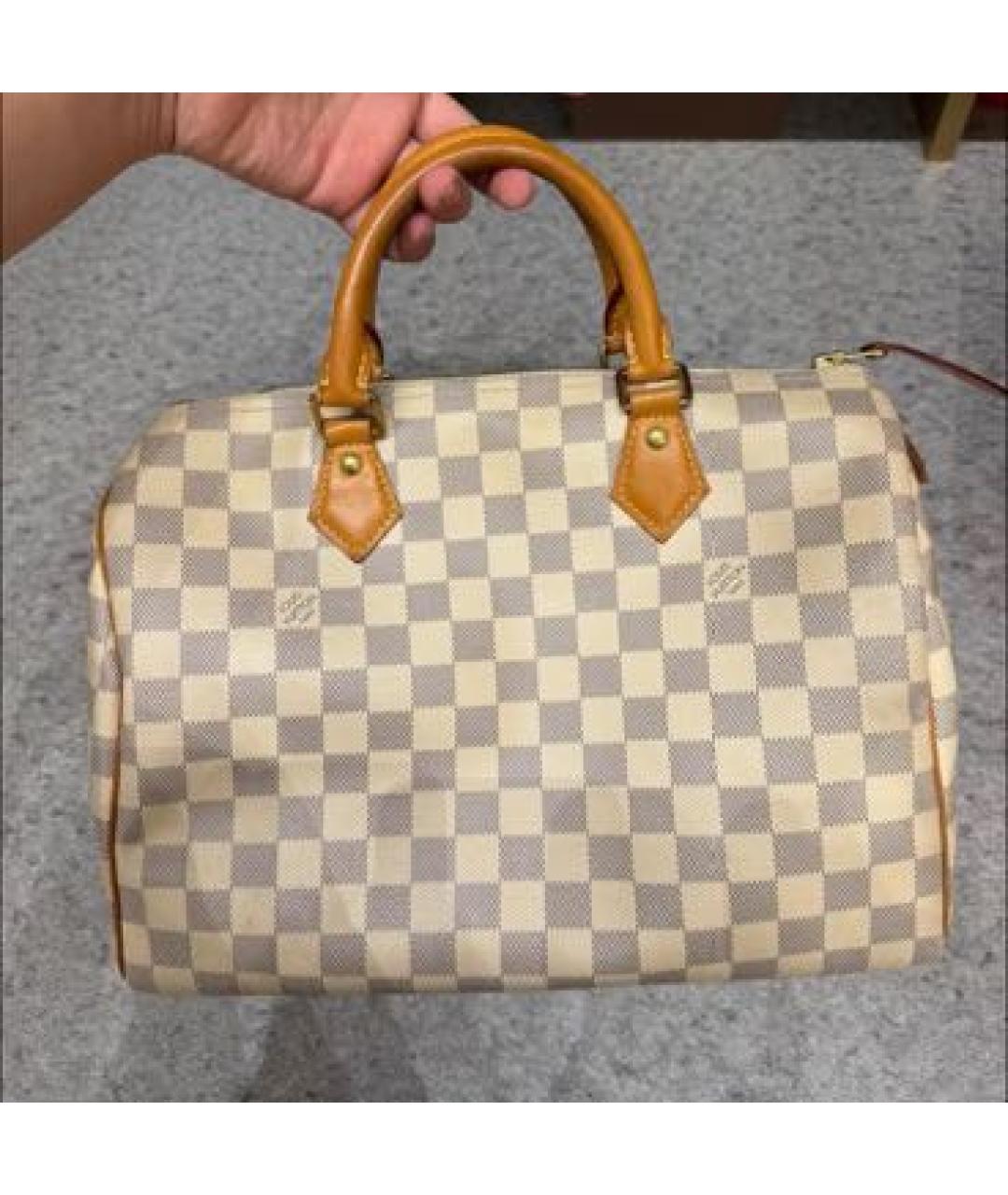 LOUIS VUITTON Бежевая сумка с короткими ручками, фото 2