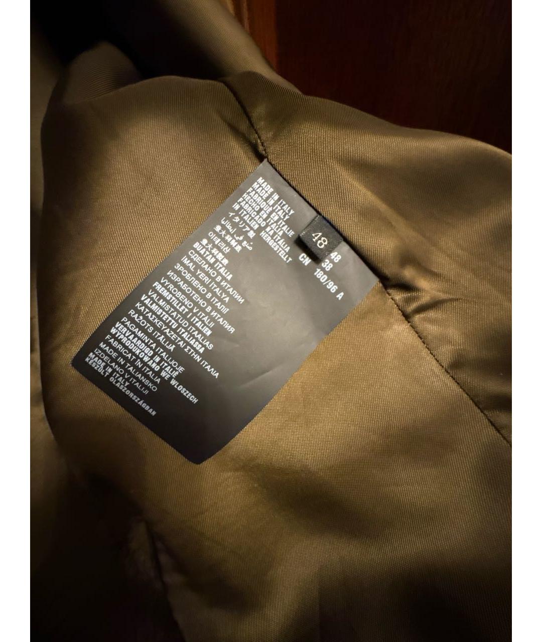 PRADA Коричневая кожаная куртка, фото 5