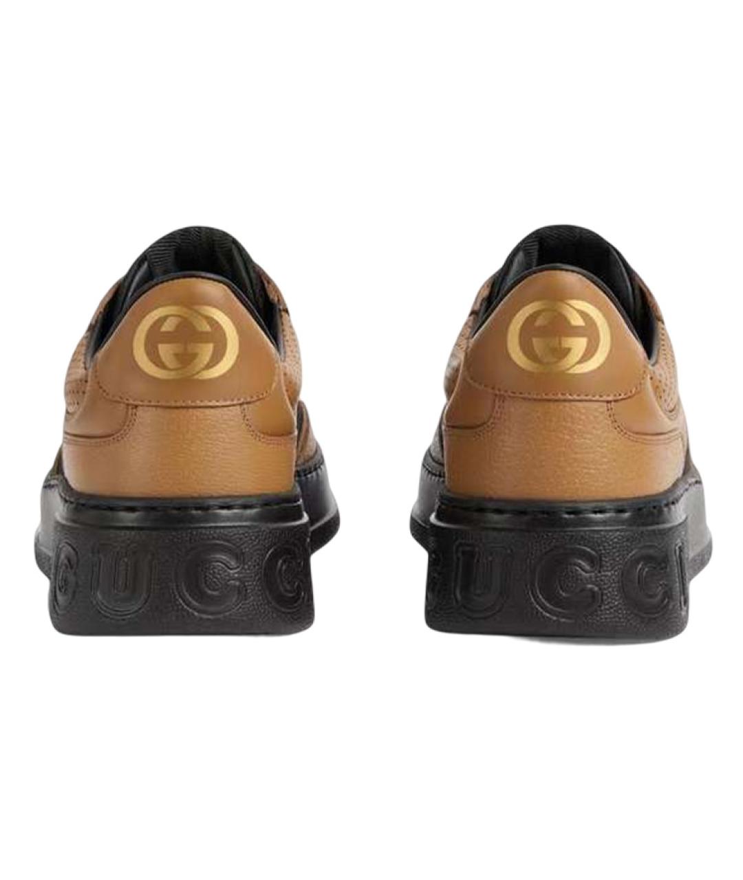 GUCCI Кожаные низкие кроссовки / кеды, фото 5