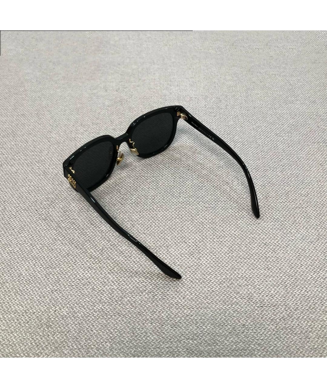 MIU MIU Черные пластиковые солнцезащитные очки, фото 4