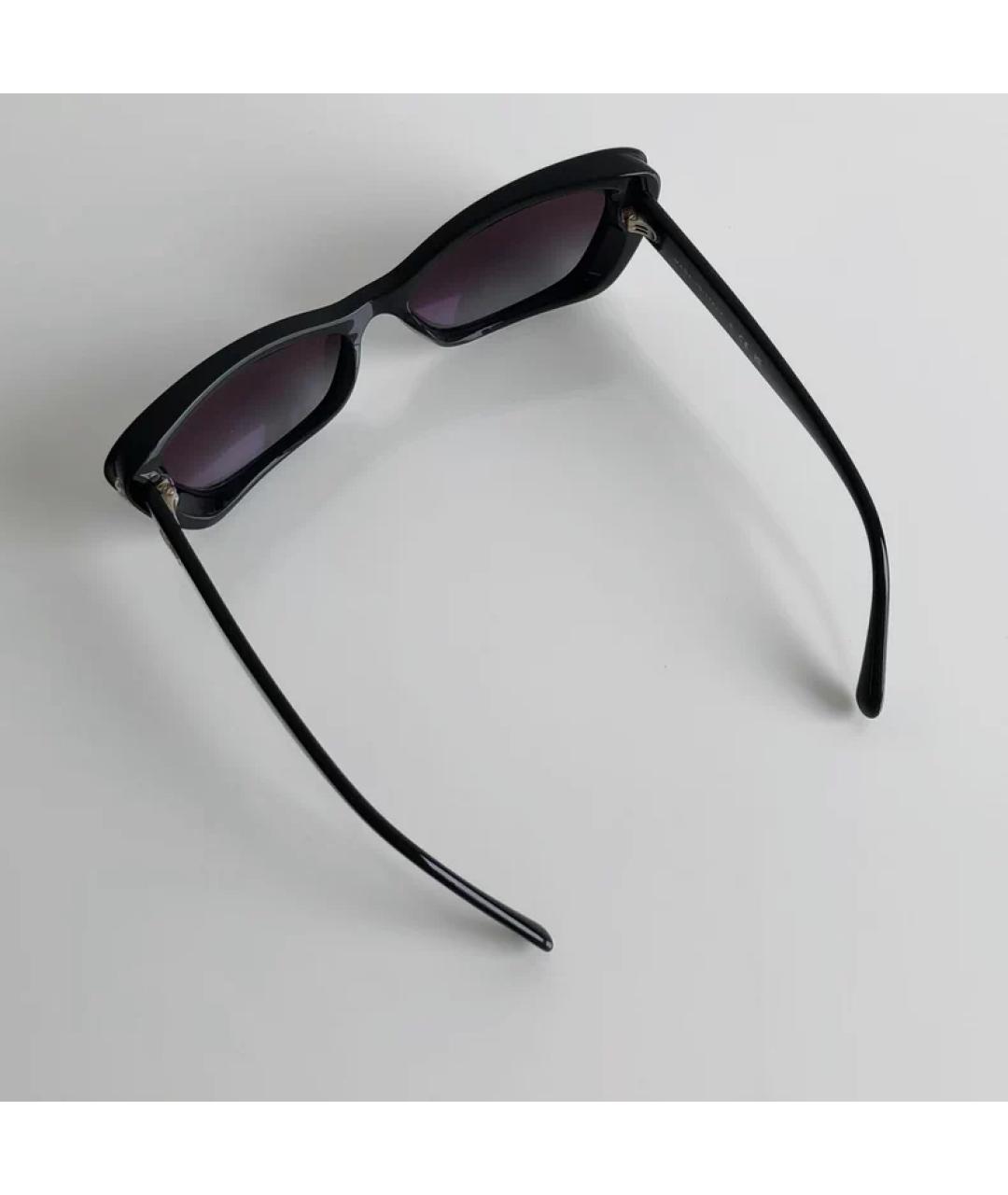 CHANEL Черные пластиковые солнцезащитные очки, фото 3