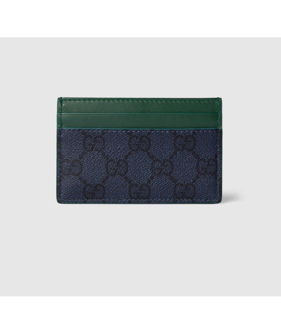 GUCCI Темно-синий кожаный кардхолдер, фото 4