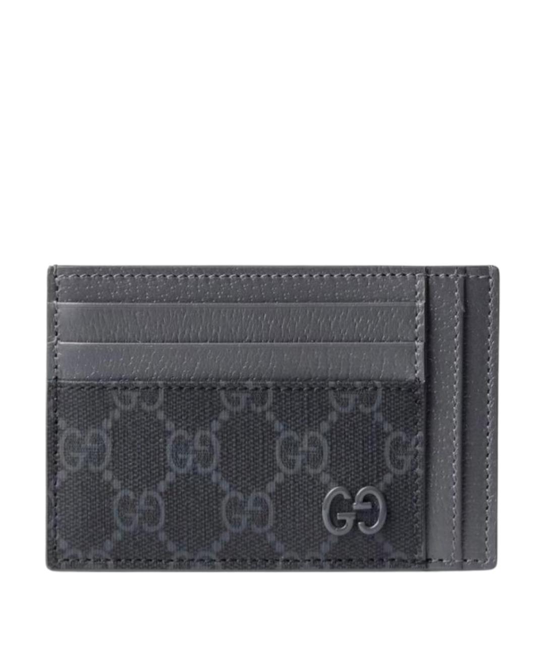 GUCCI Серый кожаный кардхолдер, фото 1