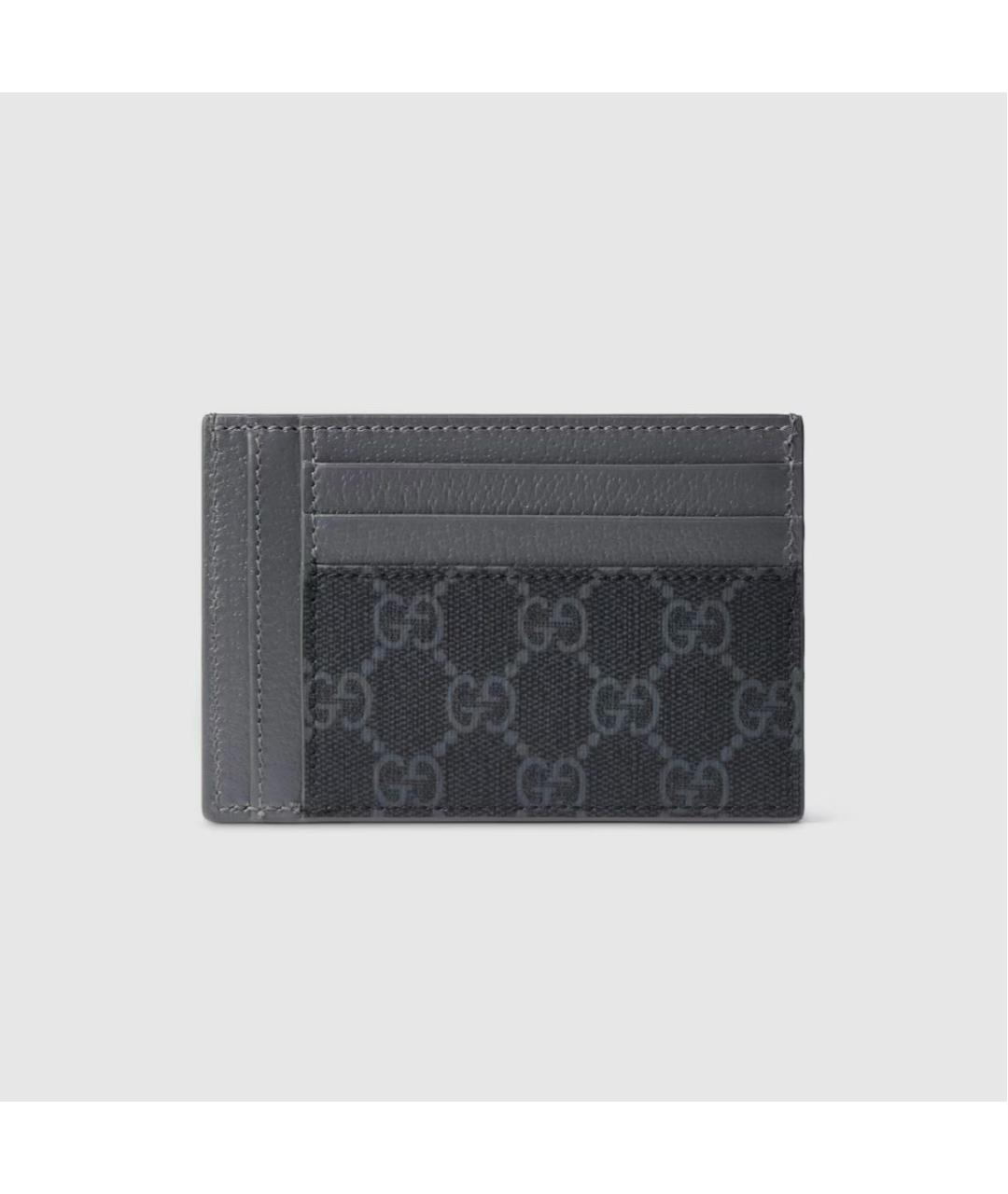 GUCCI Серый кожаный кардхолдер, фото 4