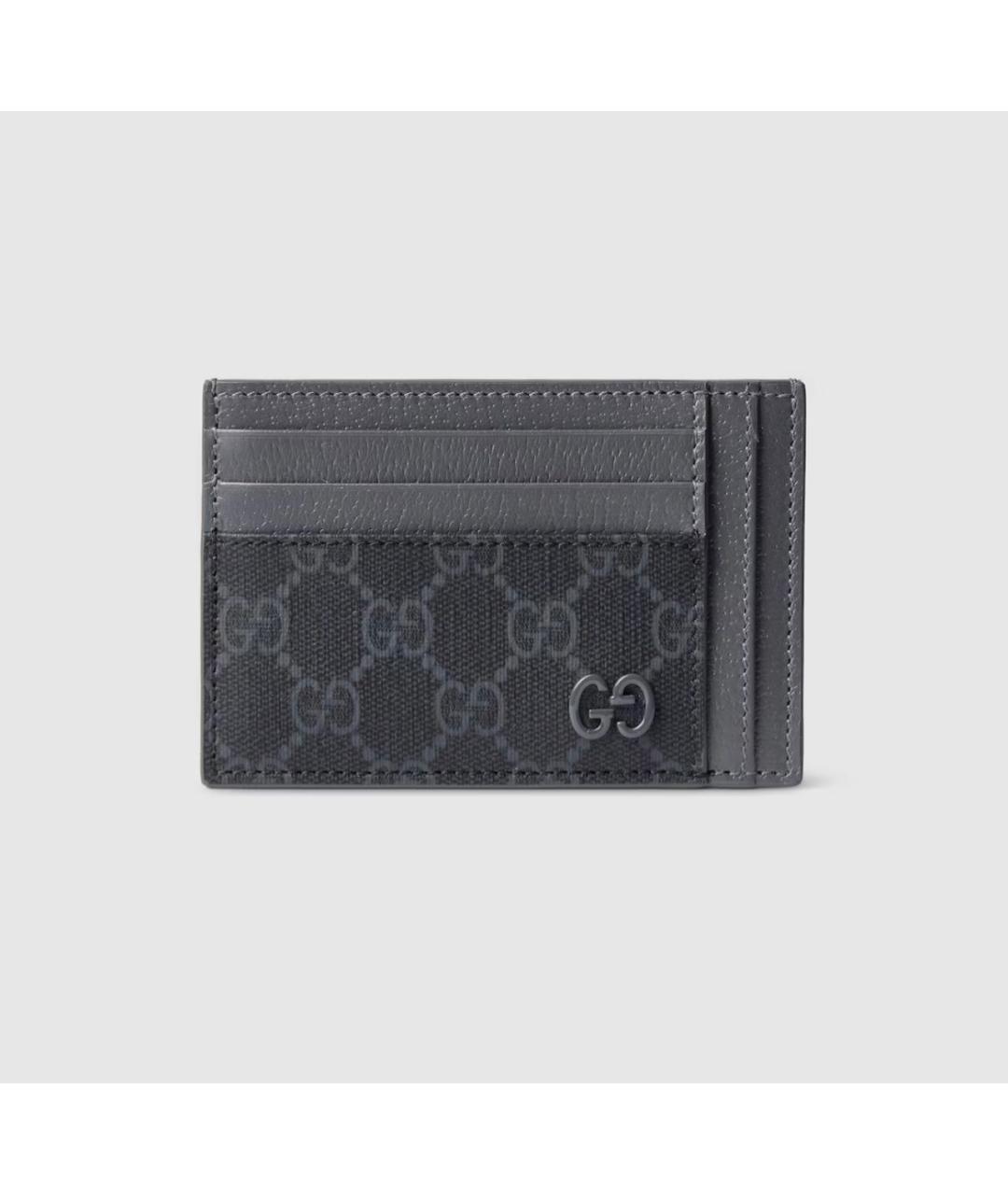 GUCCI Серый кожаный кардхолдер, фото 5
