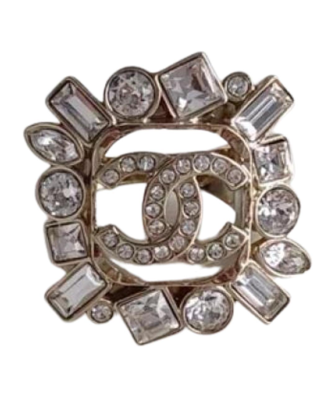 CHANEL Золотое металлическое кольцо, фото 1