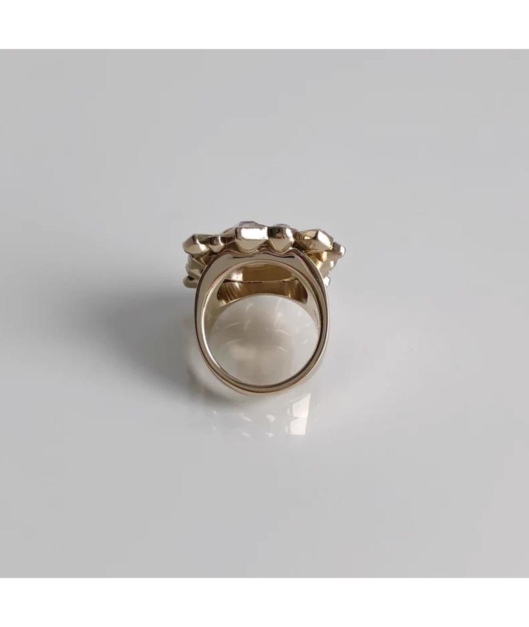 CHANEL Золотое металлическое кольцо, фото 2