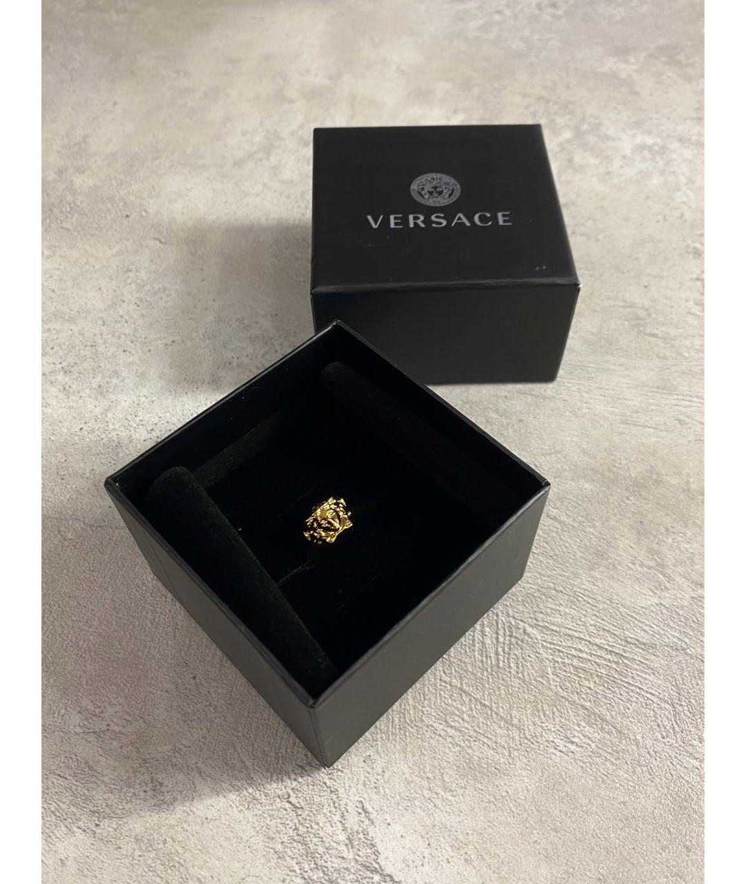 VERSACE Золотое латунное кольцо, фото 6