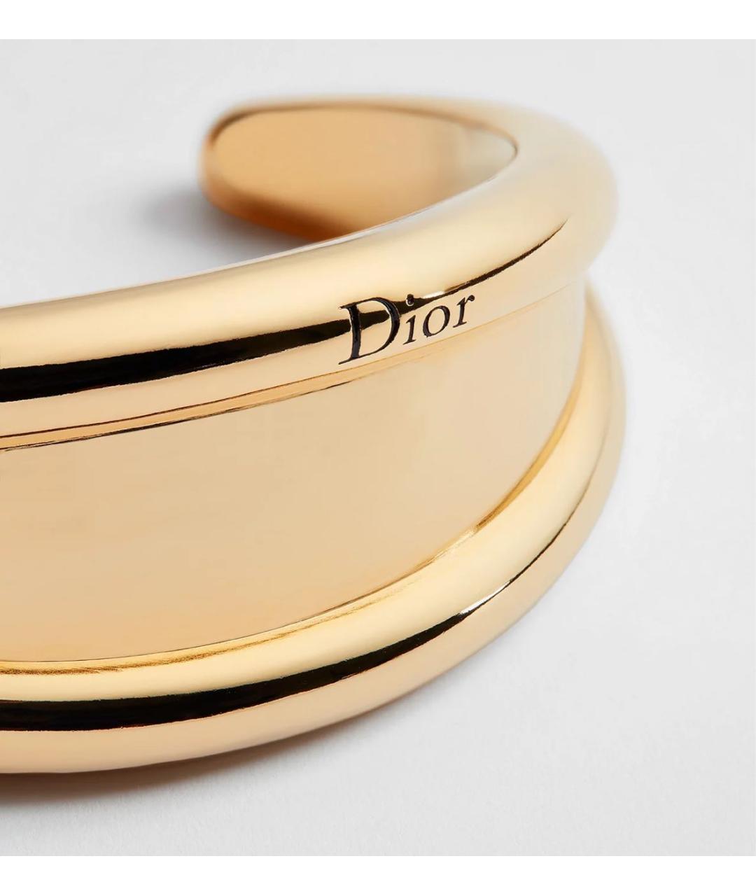 CHRISTIAN DIOR Желтый металлический браслет, фото 3