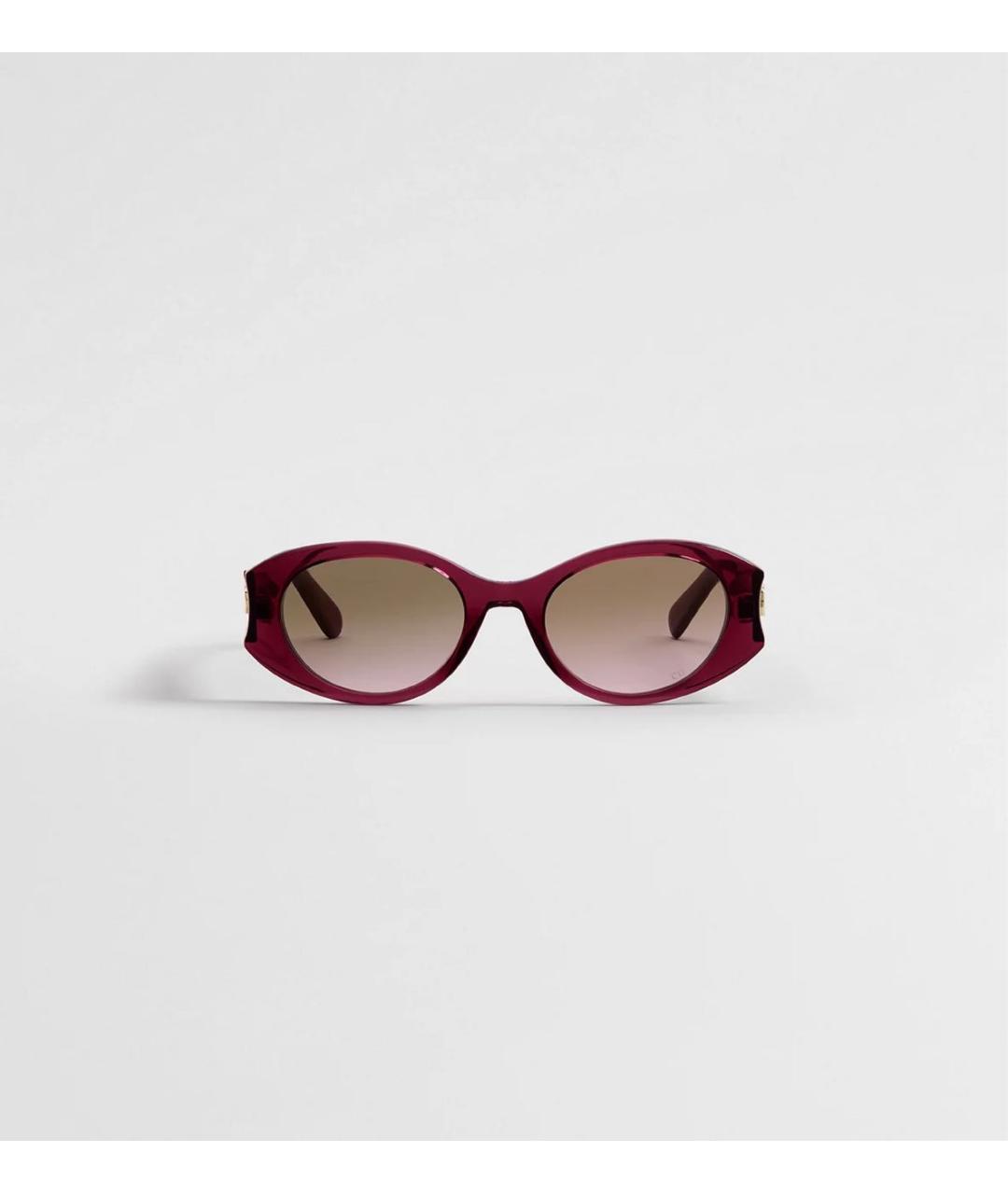 CHRISTIAN DIOR Бордовые солнцезащитные очки, фото 5