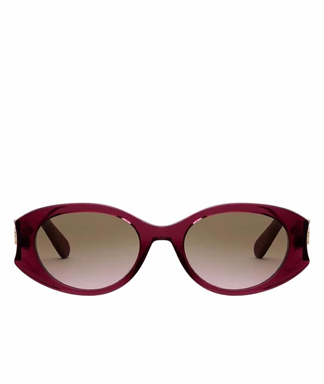 CHRISTIAN DIOR Бордовые солнцезащитные очки, фото 1