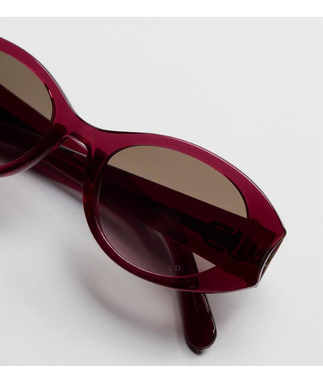 CHRISTIAN DIOR Бордовые солнцезащитные очки, фото 4