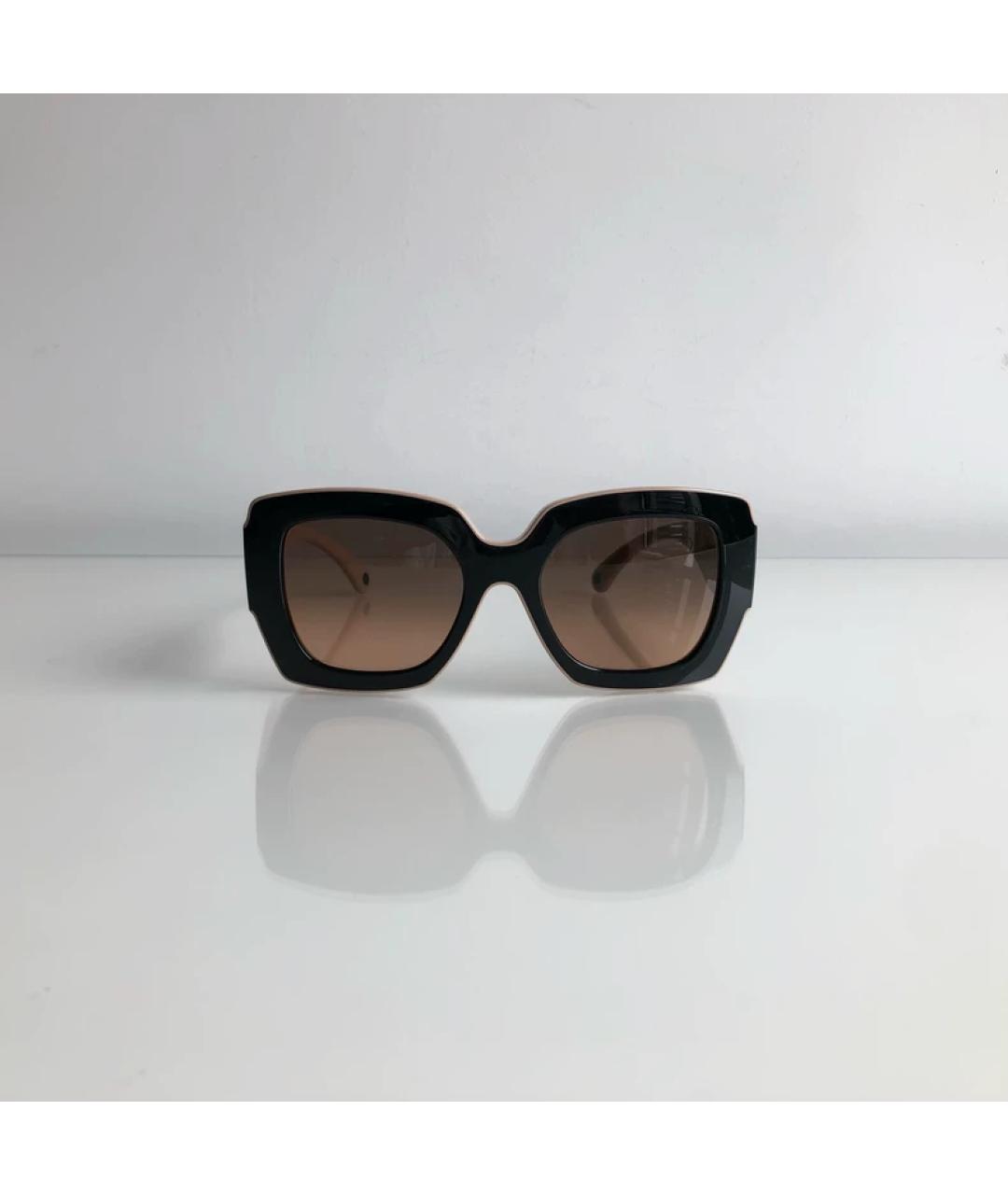 CHANEL Черные пластиковые солнцезащитные очки, фото 2