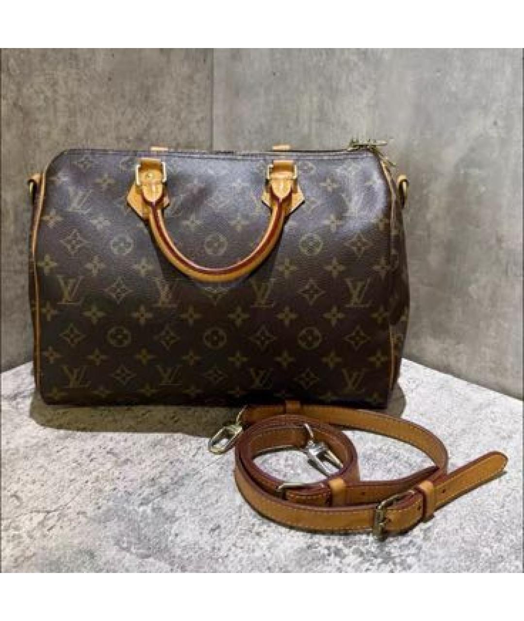 LOUIS VUITTON Коричневая сумка через плечо, фото 4