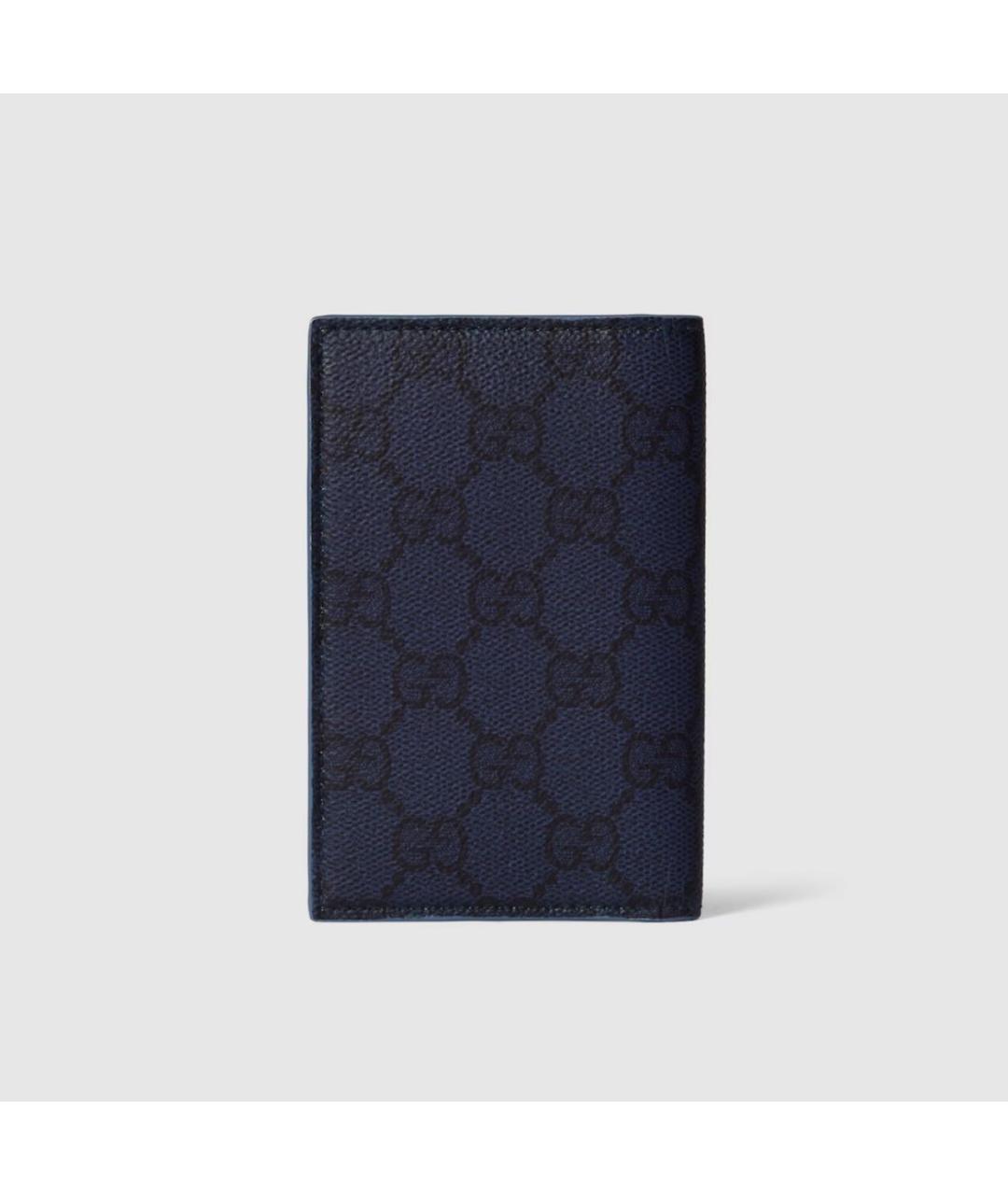 GUCCI Темно-синий кожаный кардхолдер, фото 4