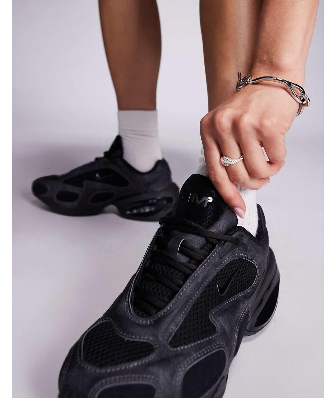 NIKE Черные текстильные кроссовки, фото 2