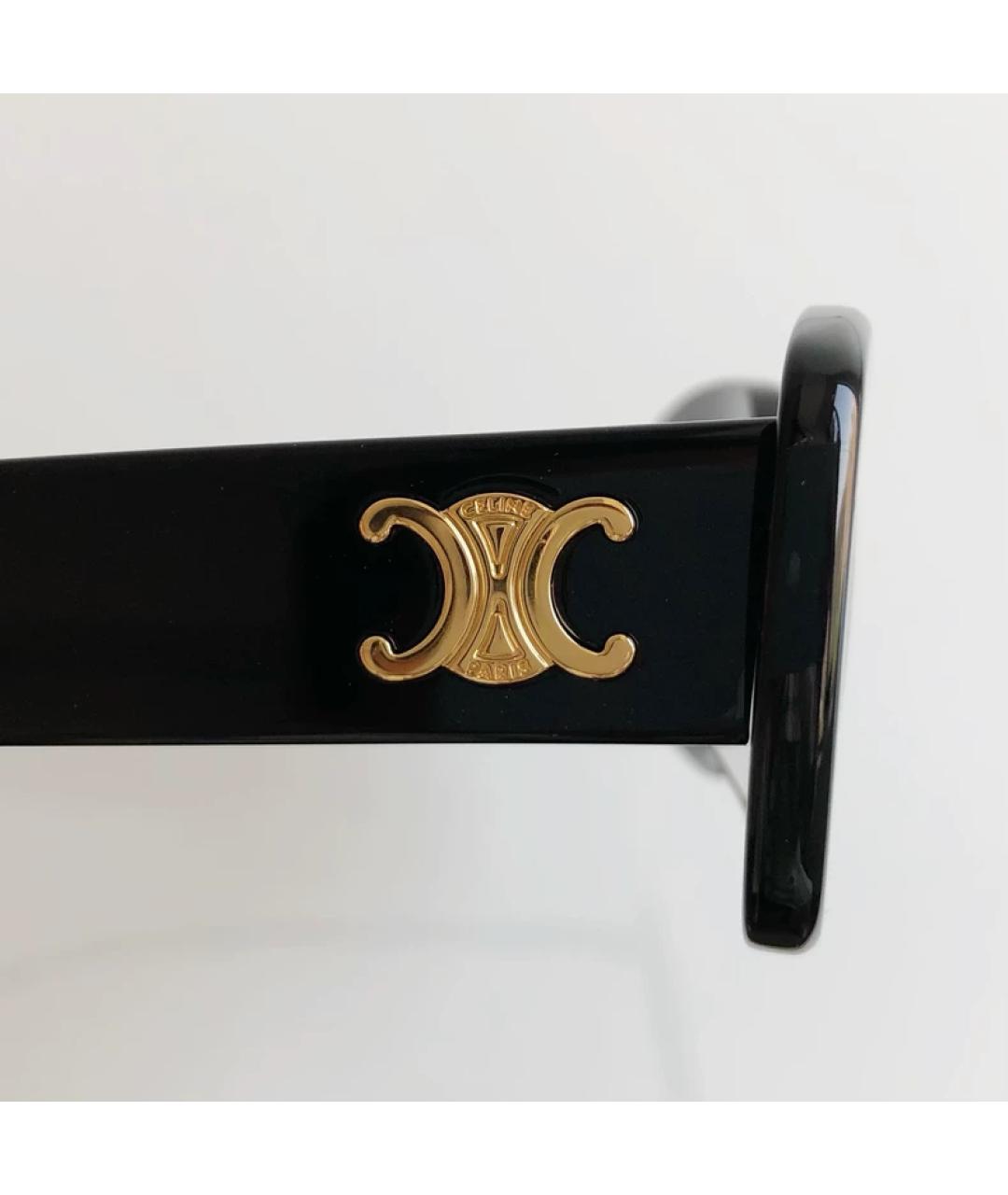 CELINE Черные пластиковые солнцезащитные очки, фото 3