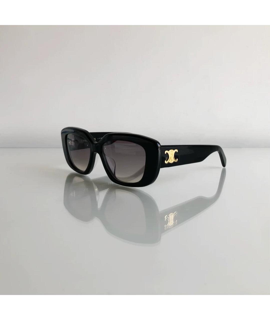 CELINE Черные пластиковые солнцезащитные очки, фото 2