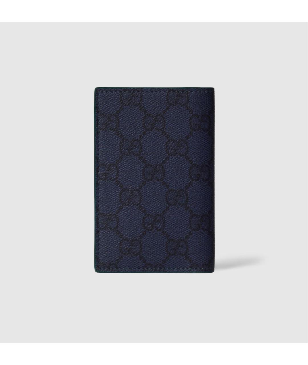 GUCCI Темно-синий кожаный кардхолдер, фото 4